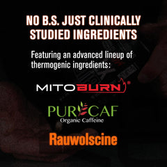 Jacked Factory Burn-XT Max ingredients graphic highlighting green tea and L-carnitine