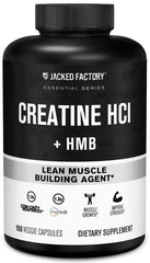 Jacked Factory Creatine HCL HMB capsules bottle supports intense training and recovery