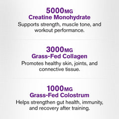Jacked Factory Creatine for Women collagen hydrolysate detail for hair and skin