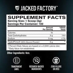 Jacked Factory Glycerol Pump Powder pump-focused gym scene shows muscle fullness.