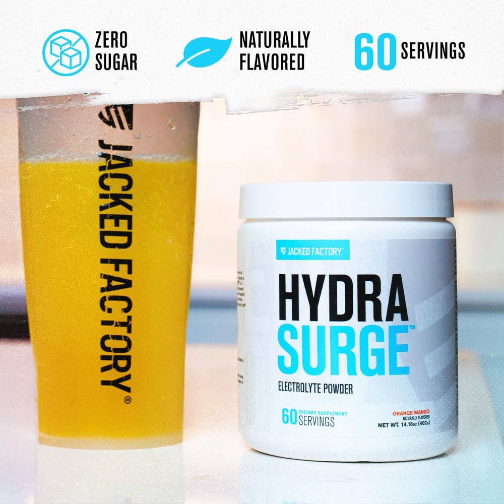 Jacked Factory HYDRASURGE pink Himalayan sea salt provides mineral balance for hydration.