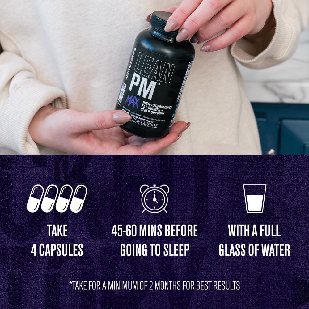 Jacked Factory Lean PM Max packaging and box design.