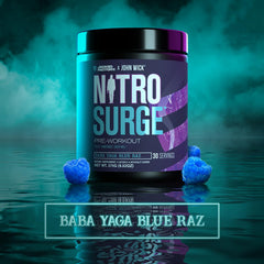Nitrosurge Wick label closeup highlights bold branding and ingredient clarity.