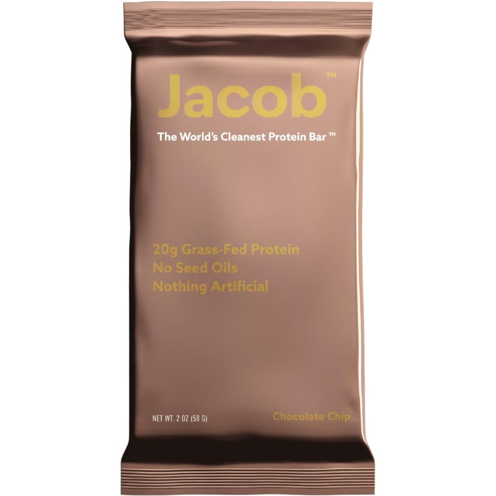Jacob Bar chocolate packaging highlights clean label and flavor