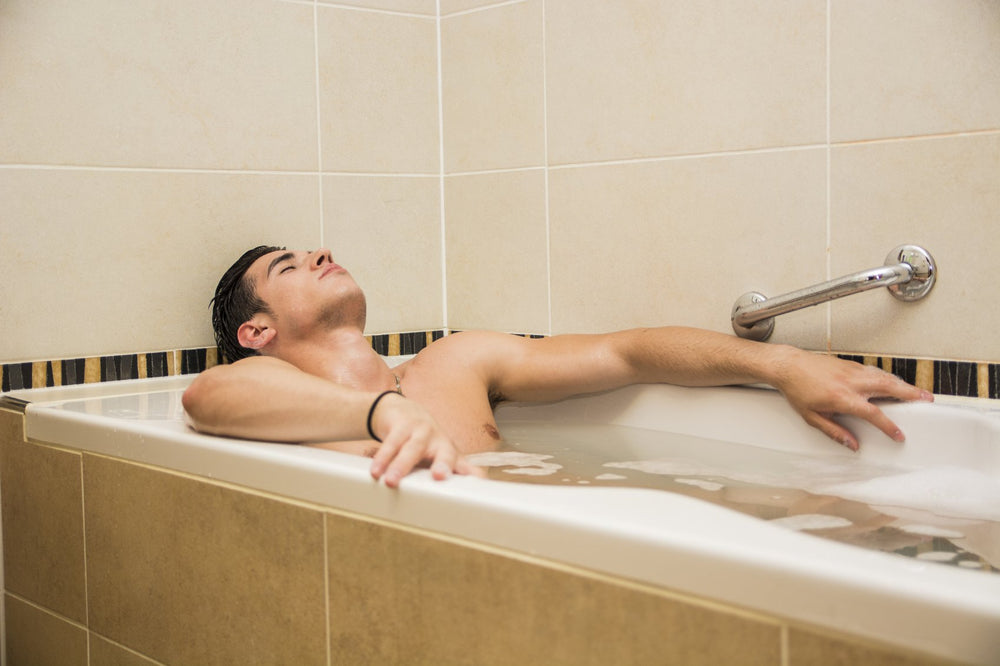 Foot soak with JADIENCE Detox Bath Soak to soothe tired feet