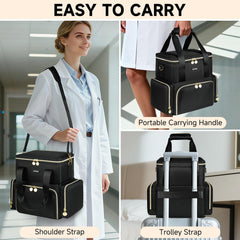 Jaffzora bag adjustable straps and handles for comfortable travel