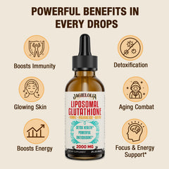 Jagielolia Liposomal Glutathione Liquid packaging and label details.