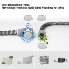 JAKIA CPAP hose dryer kit included accessories, hose bushings and ties.