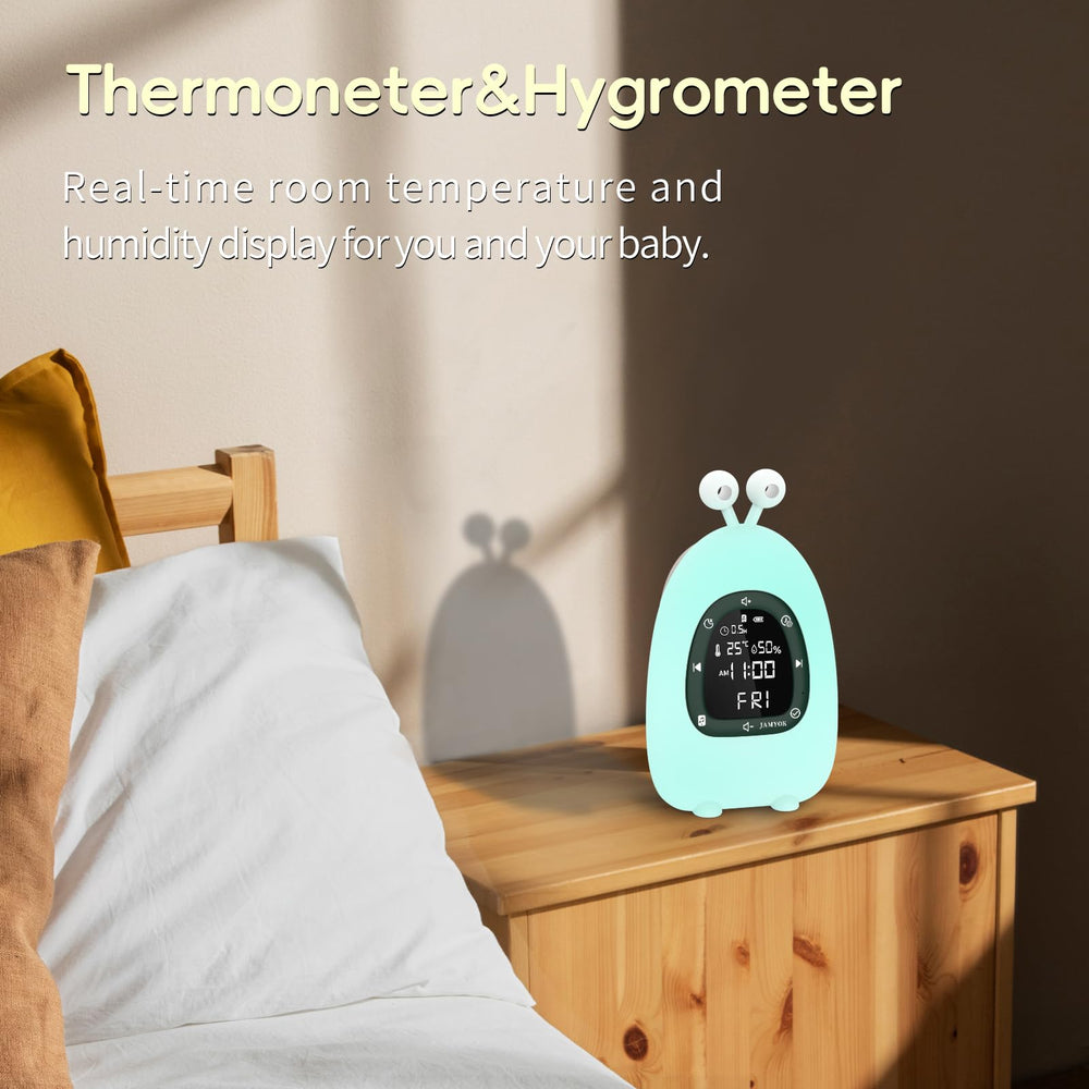 JAMYOK Sunrise Alarm Clock dimming settings with Eco mode for darkness