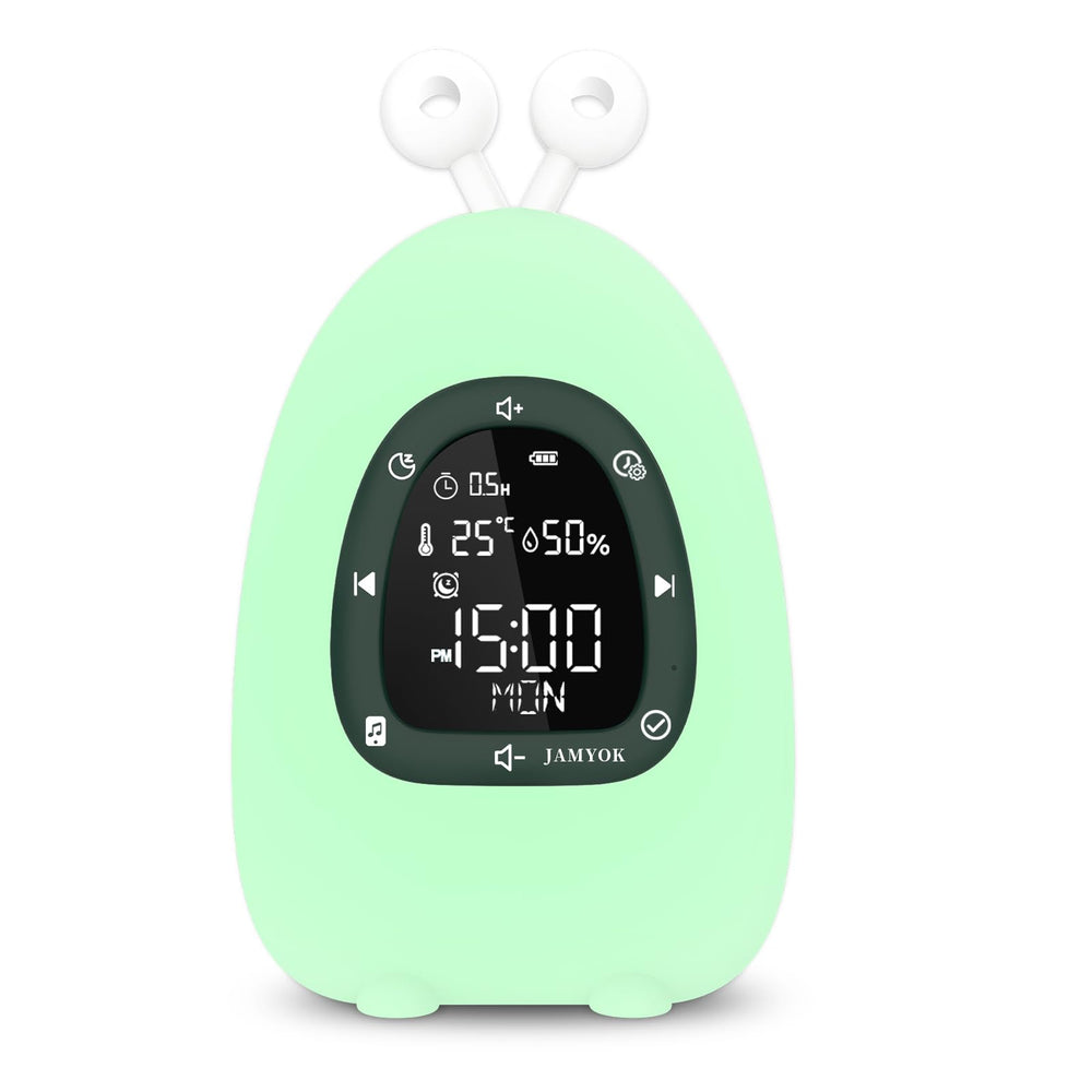 JAMYOK Sunrise Alarm Clock front view with wake-up light for a gentle morning