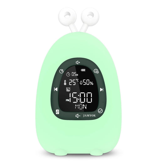 JAMYOK Sunrise Alarm Clock front view with wake-up light for a gentle morning