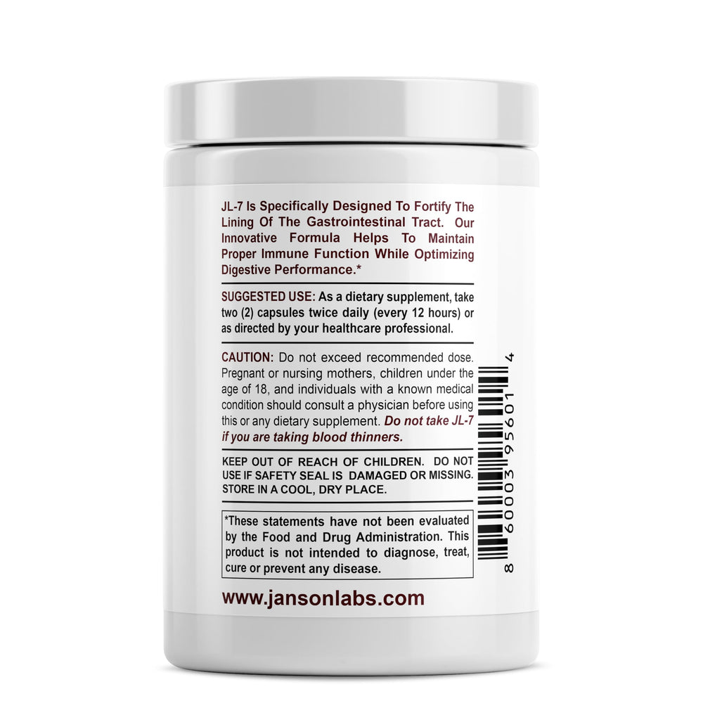 JL-7 ingredients turmeric blueberry ginger showing natural blend