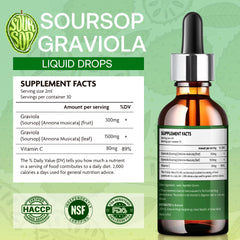 Jardient Soursop extract amber liquid pour for versatile use.