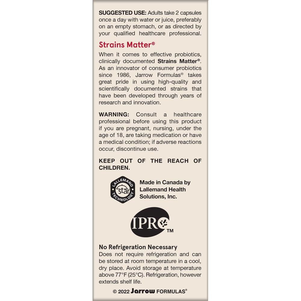 Non-GMO allergen-free probiotic label