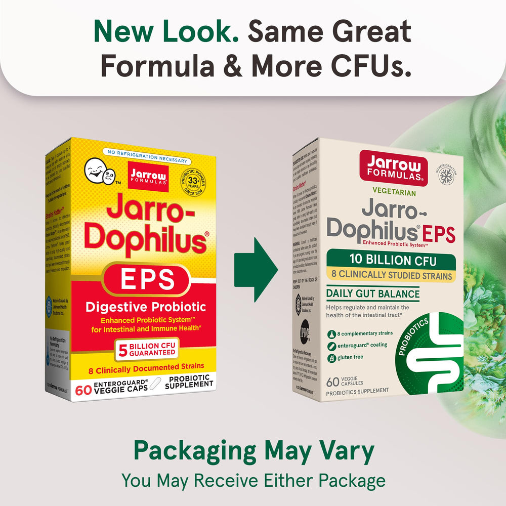 Jarro-Dophilus EPS capsules ready for daily probiotic intake