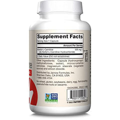 Jarrow Formulas Acetyl L-Carnitine veggie capsule—vegan friendly convenience.