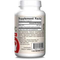 Brain health focus image featuring Jarrow Formulas Alpha GPC