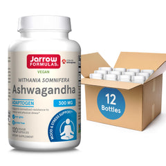Jarrow Formulas Ashwagandha 300 mg bottle-front supports daily energy and resilience.