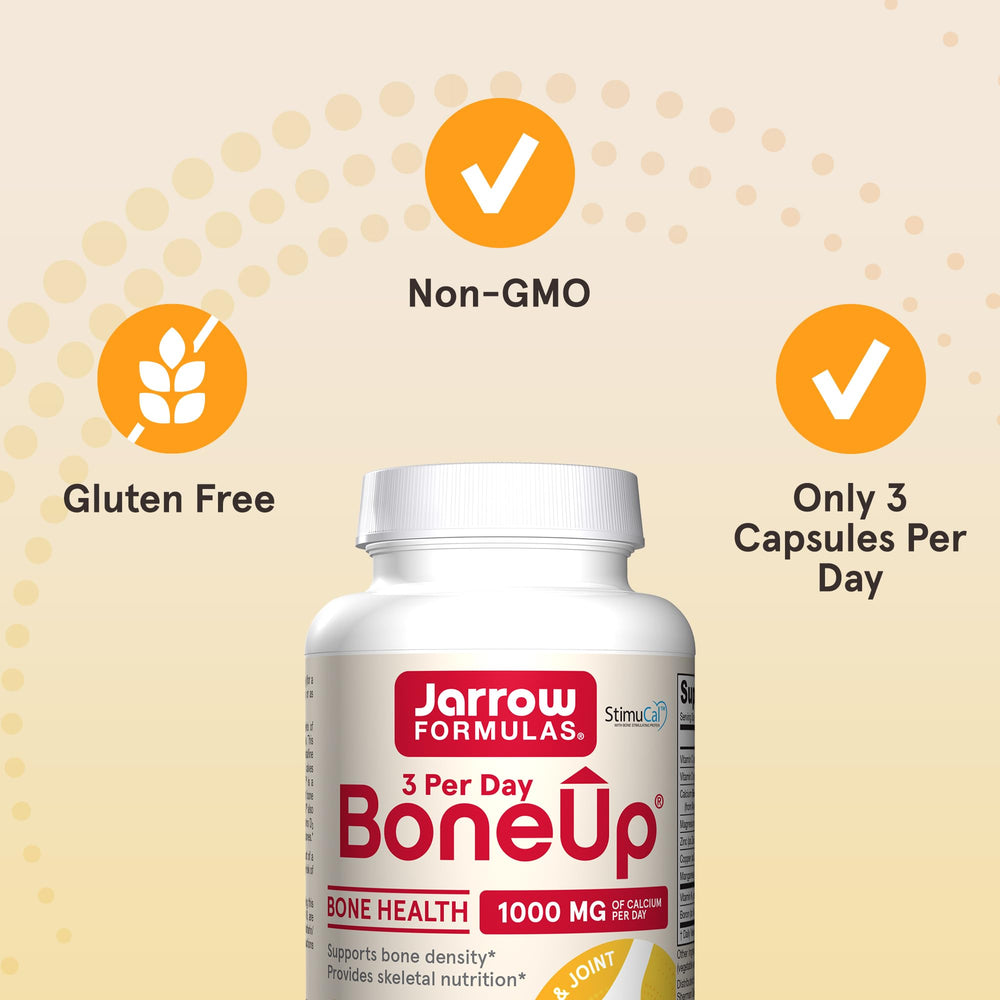 Serving size emphasis for three capsules per day