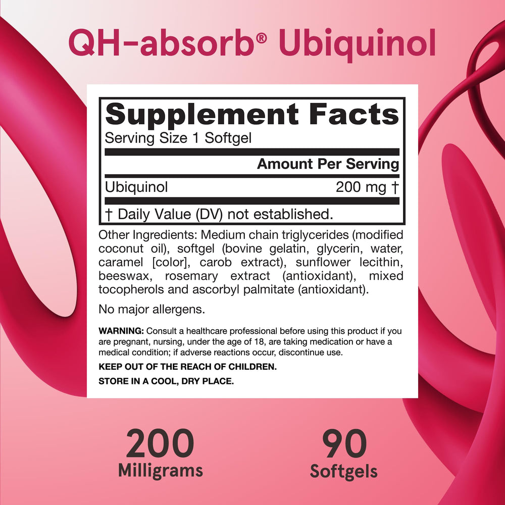 Packaging box of Jarrow Formulas CoQ10 ubiquinol on shelf.