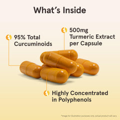 Jarrow Formulas Curcumin 95 bottle side-label close-up showing vegan and allergen-free