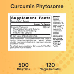 Jarrow Formulas Curcumin Phytosome phosphatidylcholine ingredient graphic overview.