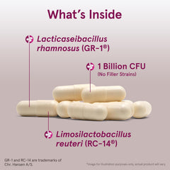 Jarrow Formulas Fem-Dophilus capsules close-up showing veggie capsules