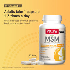 Jarrow Formulas MSM as a natural sulfur source for tissues.