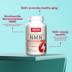 Jarrow Formulas NMN bottle label with NAD+ precursor info