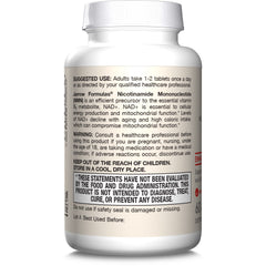 Vegan gluten free non GMO badge on NMN bottle
