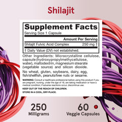 Pack of 12 Jarrow Formulas Shilajit bottles on display
