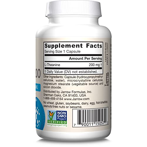 Jarrow Formulas Theanine 200 mg store and dispense setup suggests organized routine