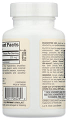 Jarrow QH-absorb softgels label closeup emphasizes Active Antioxidant Co-Q10