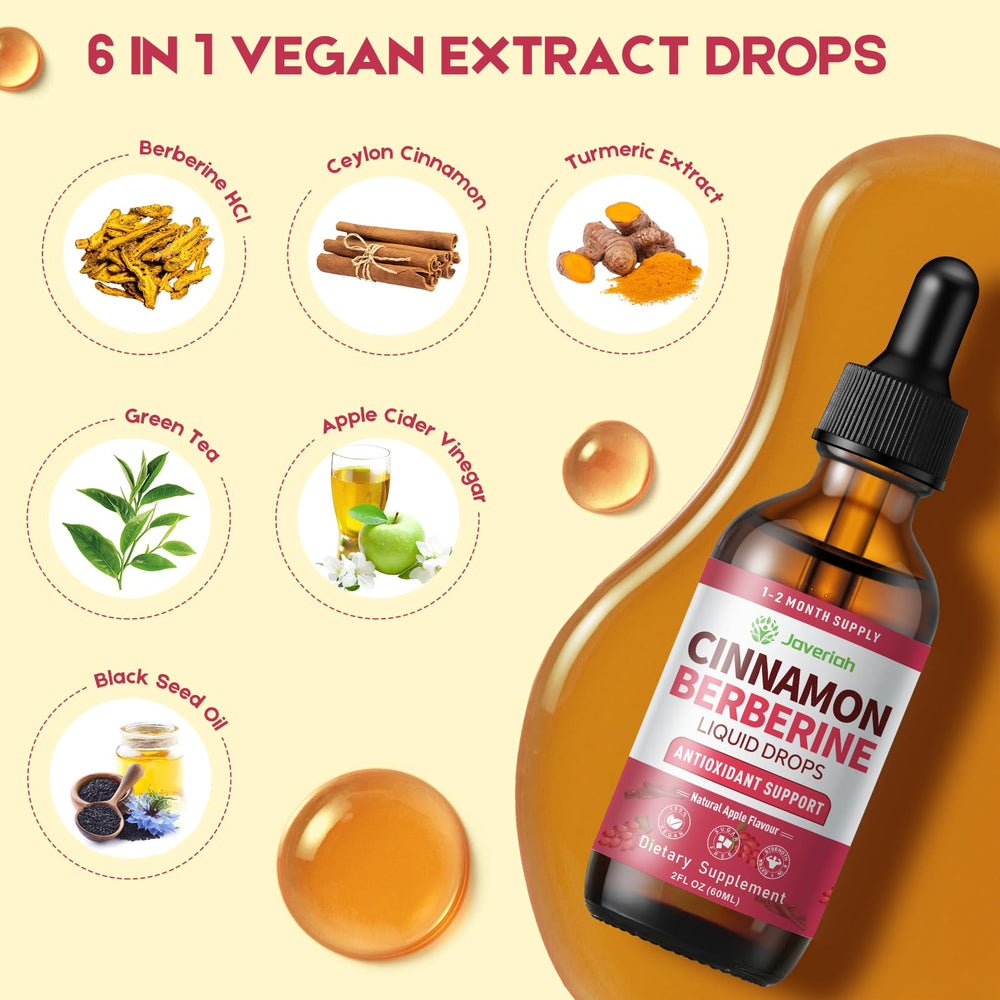 Javeriah Berberine Drops cinnamon-turmeric blend icon signaling spice synergy
