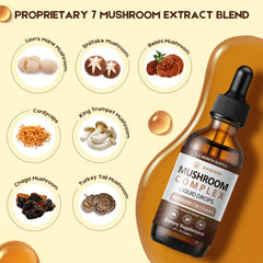 Javeriah Mushroom Complex bottle back label with ingredients