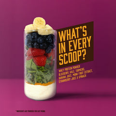 Jawngo smooth creamy texture shot showing a non chalky smoothie experience.