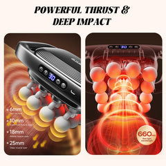 Jaxiuk massage gun mode options for customizable, comfortable relief.