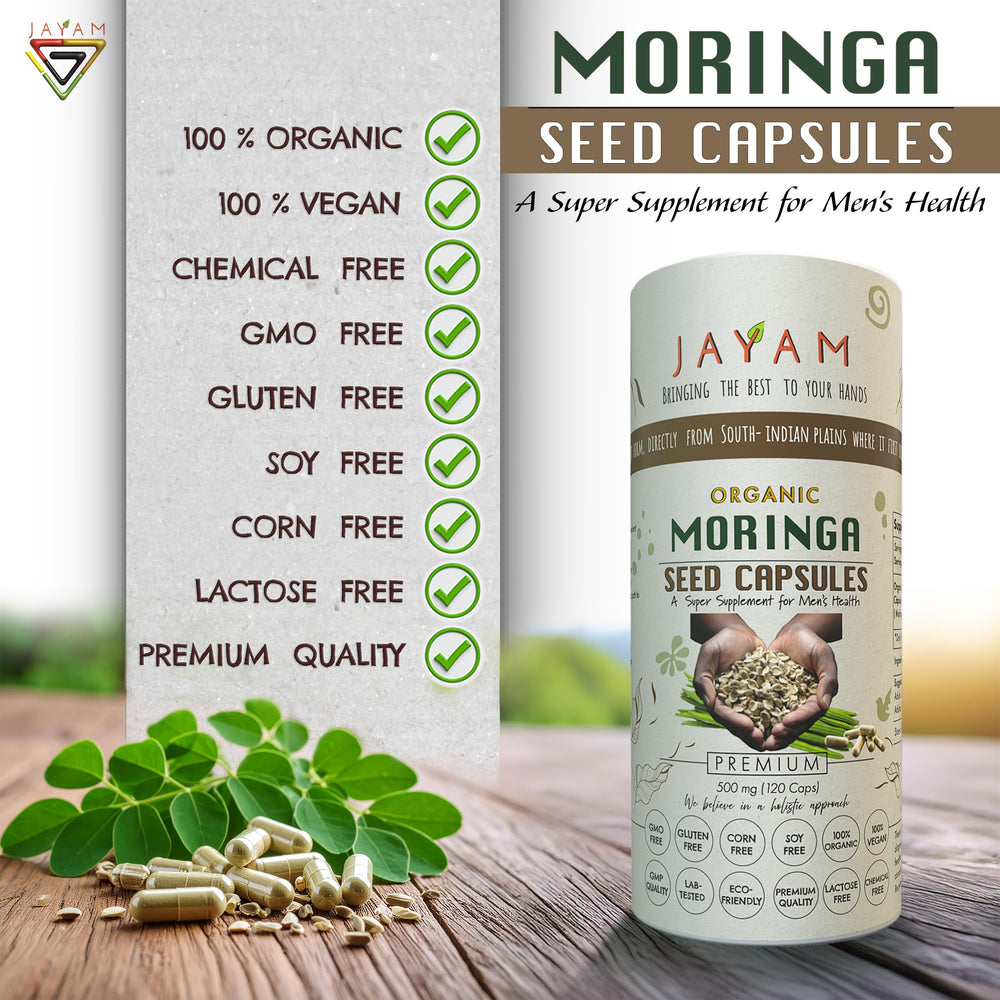 JAYAM moringa packaging eco-friendly tube emphasizes sustainability and value.
