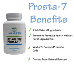 JAYLAB PRO Prosta-7 label details emphasize purity and formulation.
