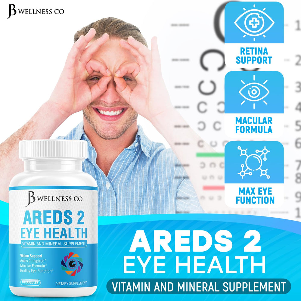 JB Wellness Co bilberry visual highlights antioxidant-rich fruit for eye health.