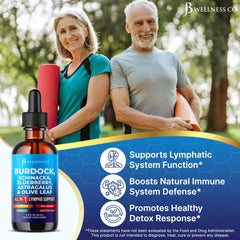 Burdock root inside the bottle highlights natural herbal formulation.