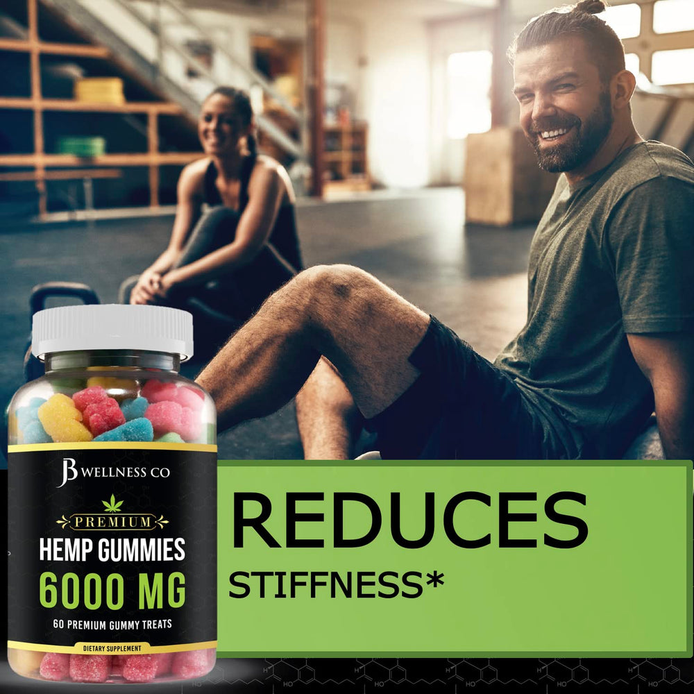 JB Wellness Co hemp gummies Advanced gummy closeup highlighting texture and flavor