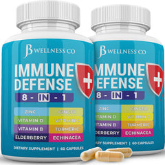 JB Wellness Co Immune Support bottle 2-pack promotes daily immune health