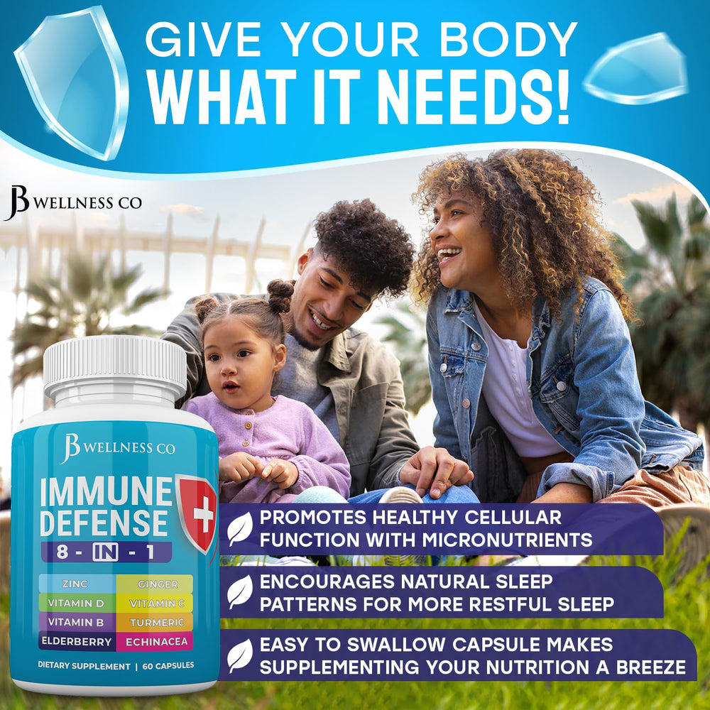 JB Wellness Co immune support bottle side label detail