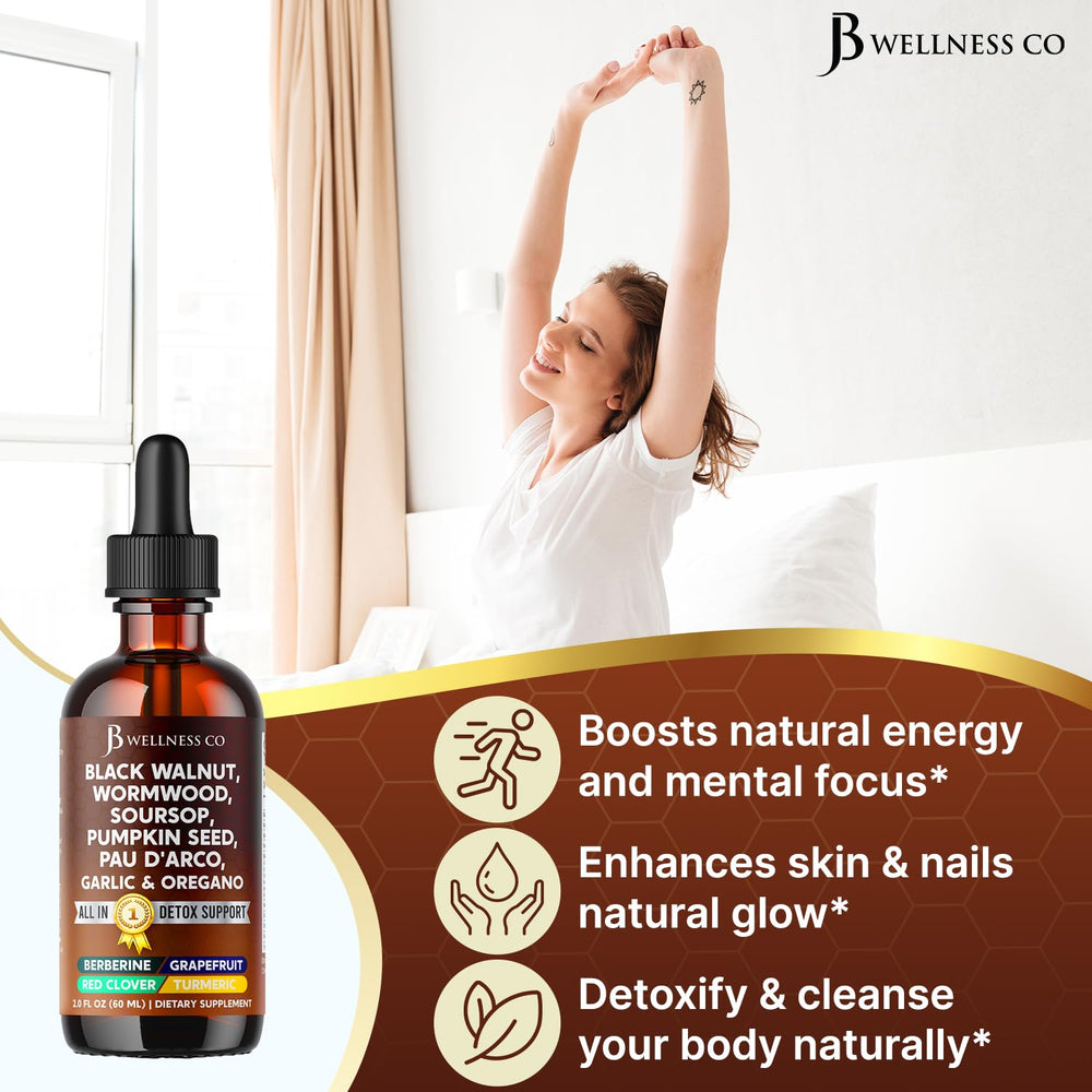 JB Wellness Co Soursop Oil Oregano bottle highlighting herbal blend