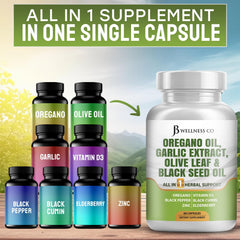 JB Wellness Co vitamin D3 zinc-plex capsules for daily immune wellness
