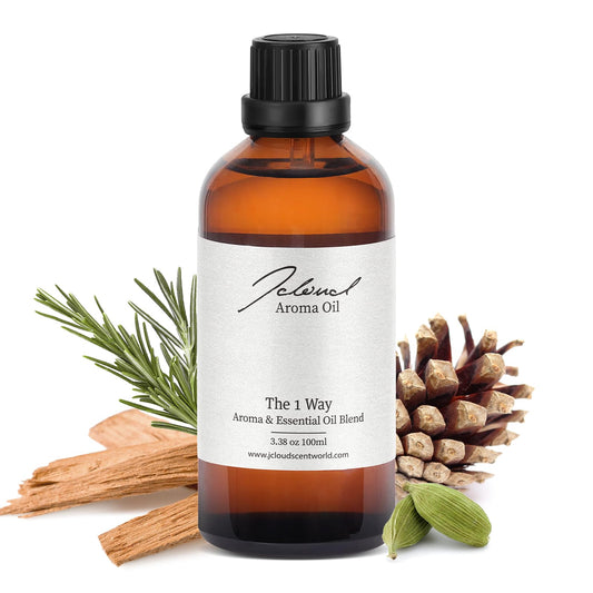 JCLOUD The 1 Way Diffuser Oil sandalwood-cardamom-top-notes for a calming hotel-inspired atmosphere
