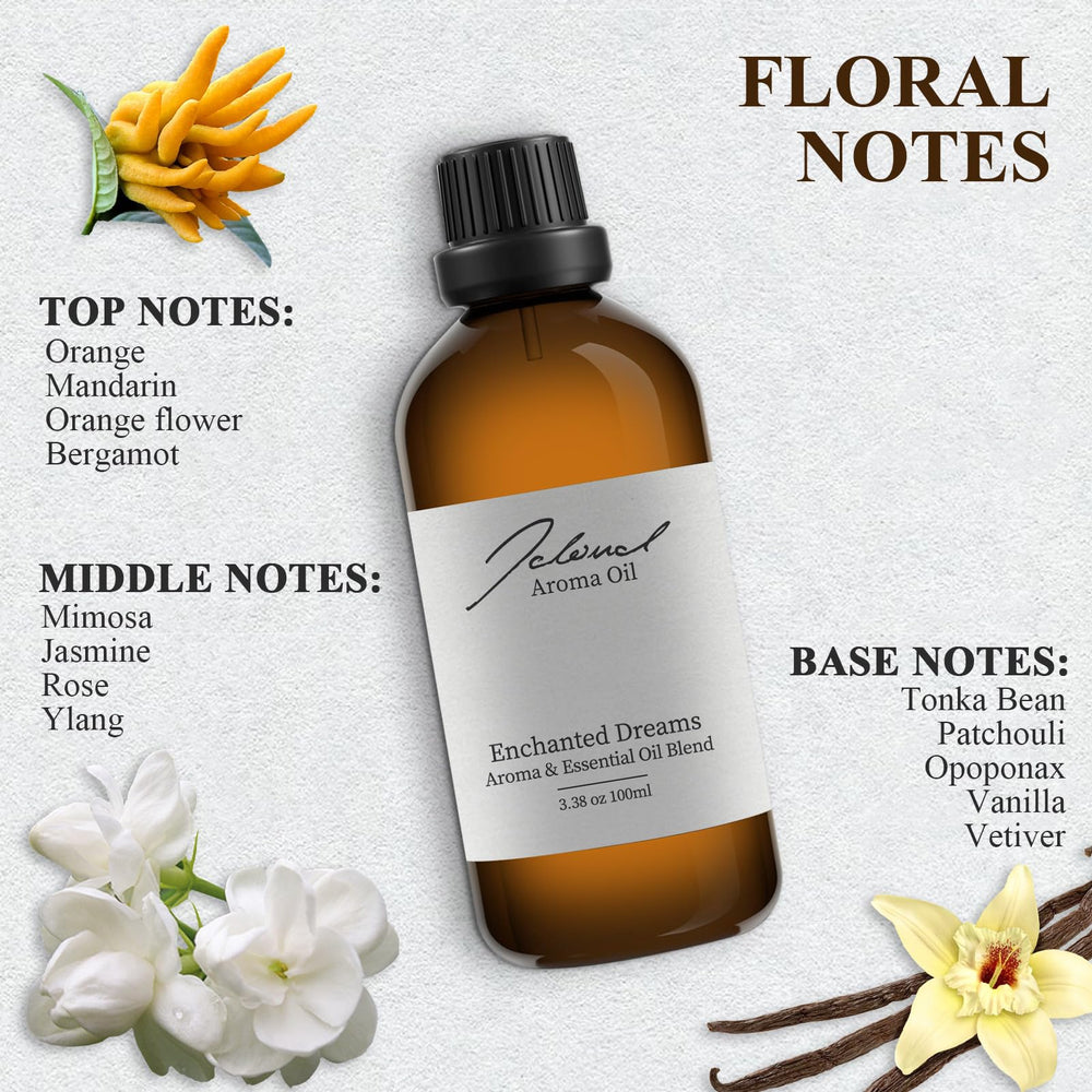JCLOUD Enchanted Dreams diffuser cap enables smooth release of hotel inspired notes.
