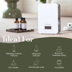 JCLOUD Pine Eucalyptus diffuser glass bottle ready for home use.