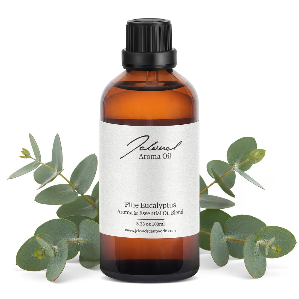 JCLOUD Pine Eucalyptus oil bottle 100ml ready for long-lasting room fragrance.
